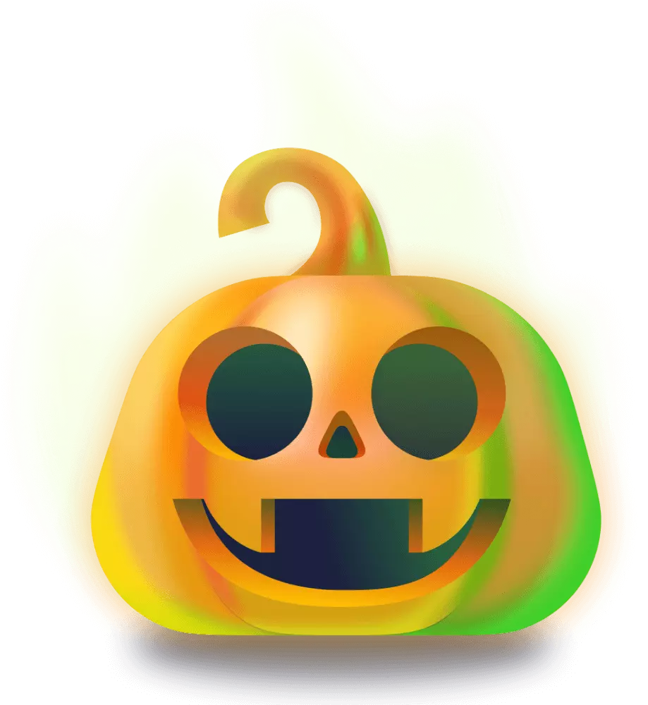 Logo d'une citrouille d'Halloween